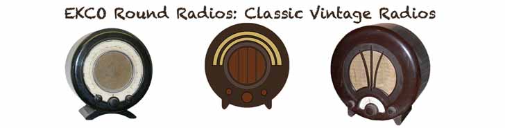EKCO圆形收音机：经典复古收音机或古董收音机