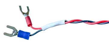 热收缩套管可以用来保持电缆的结束在一起的这双绞线